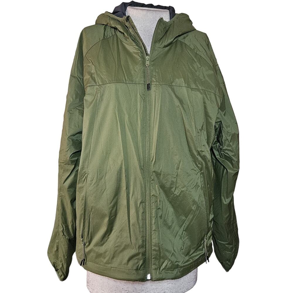 Lands End Green Lightweight Puffer Coat Size Medium